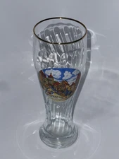 Am Plönlein Rothenburg o.d. Tauber 9.25" Tall Beer Glass Hand Made
