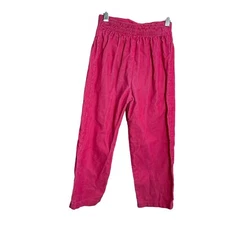 Vintage Cabbage Patch Kids Pants 1983 42x49 Youth Bottoms Pink Solid Embroidered