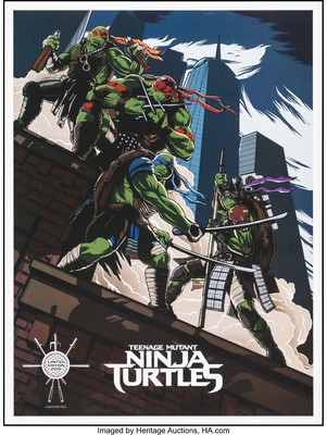 Teenage Mutant Ninja Turtles (Par.Pics, 2014). Gerollt, sehr schön fast neuwertig. Limi