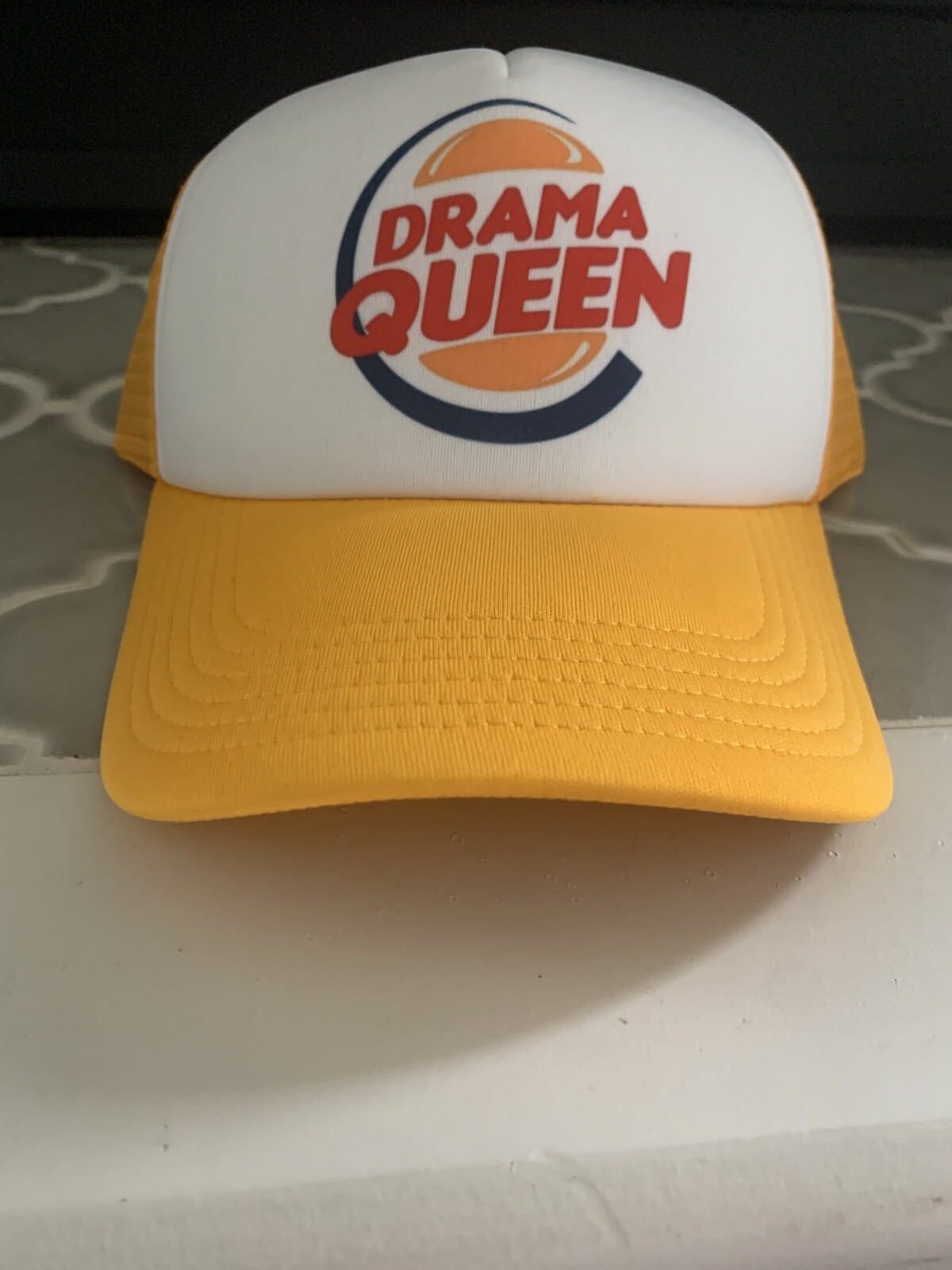 Drama Queen Burger King Logo Embroidered Trucker Cap