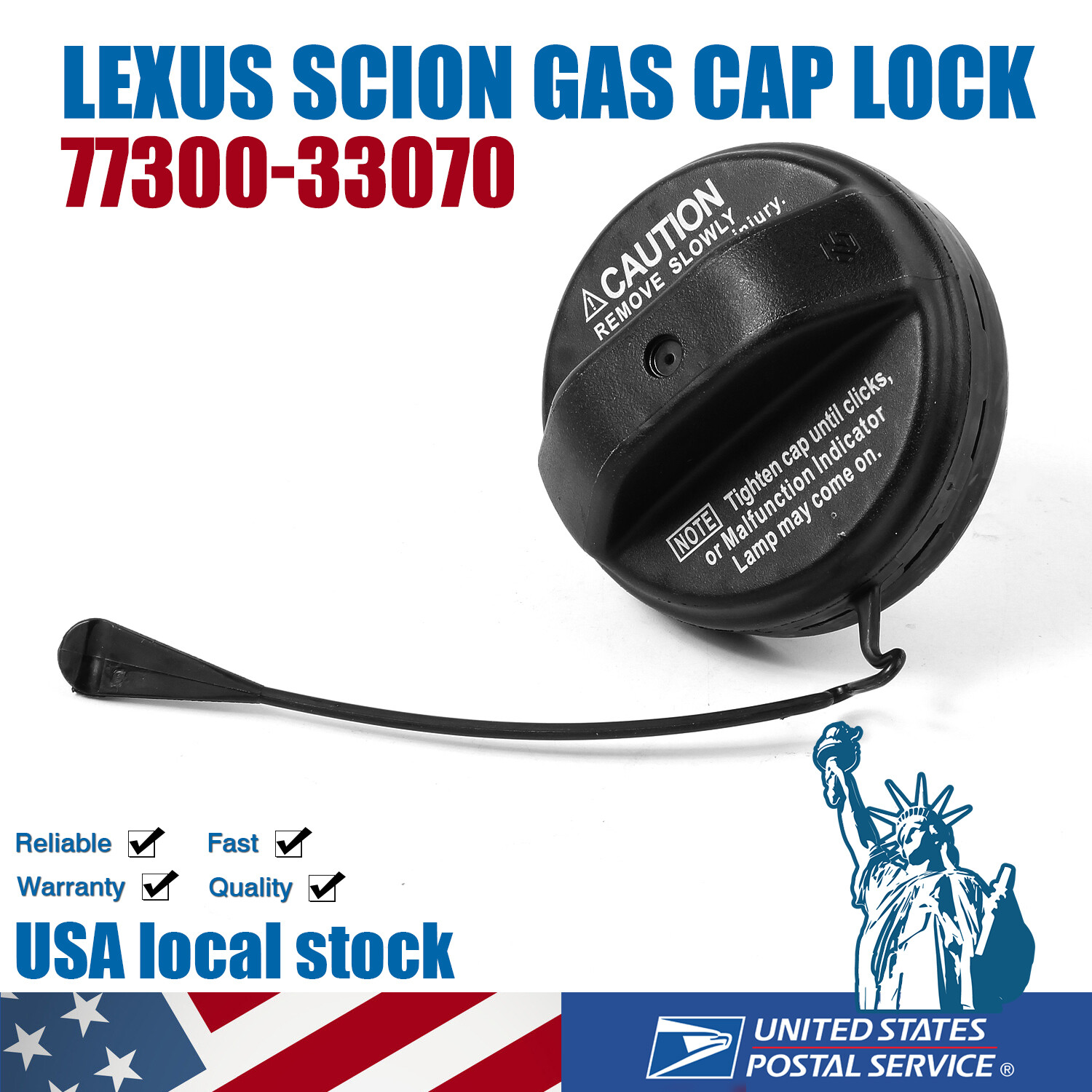 Fuel Tank Gas Cap For Toyota Camry Lexus RX330 GX470 ES330 77300