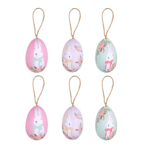Easter Decorations Easter Egg Ornaments Easter Foam Eggs Hanging for Scene - Picture 10 of 15
