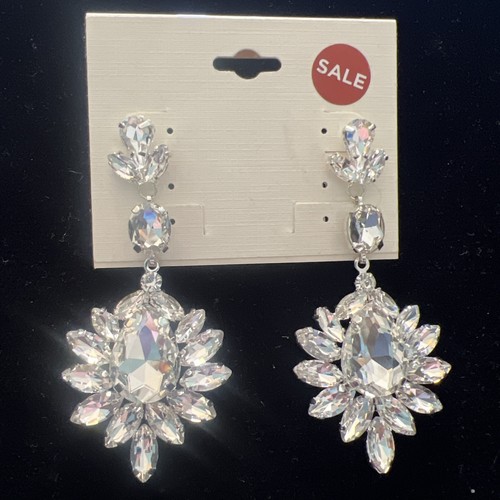 Fashion Women Crystal Jewelry Earrings 3D BIG STUNNING Retro Bling Tassel - Picture 3 of 6