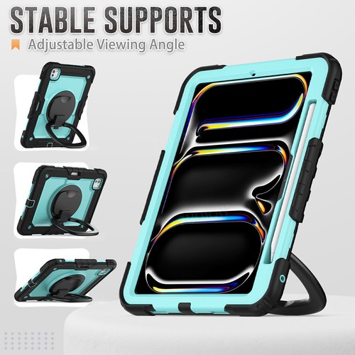 Heavy Duty Stand Case Cover For iPad 5/6th 7th 8th 9th 10th Gen Air Pro 11 2024 - Picture 19 of 220