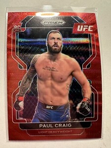 K58,669 - 2022 Panini Prizm UFC Prizms Ruby Wave #170 Paul Craig