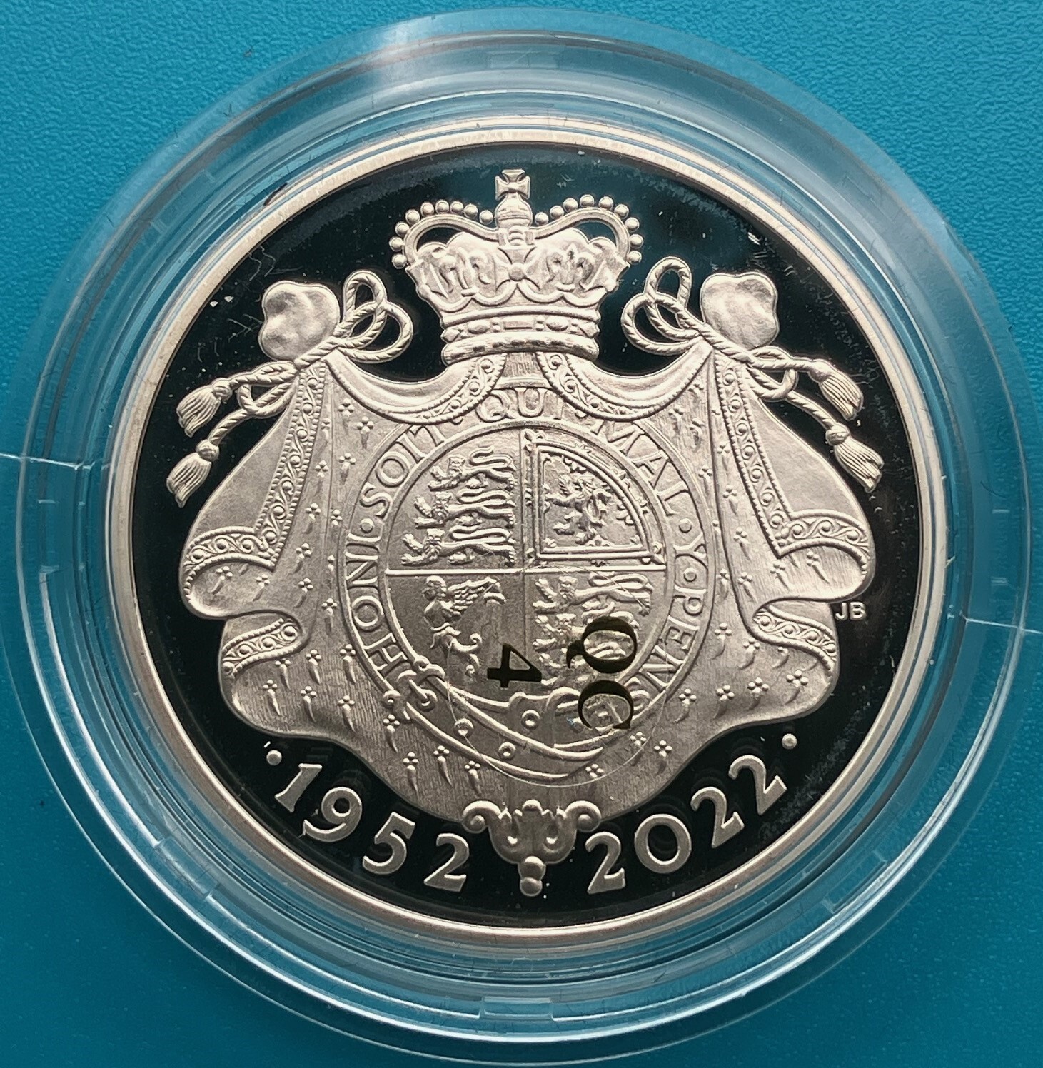 2022 SILVER PROOF 1OZ PLATINUM JUBILEE OF H.M. THE QUEEN COIN