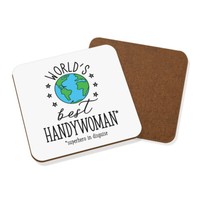 World's Best Handywoman Untersetzer GeträNke Worlds Favorit Superheld Lustig