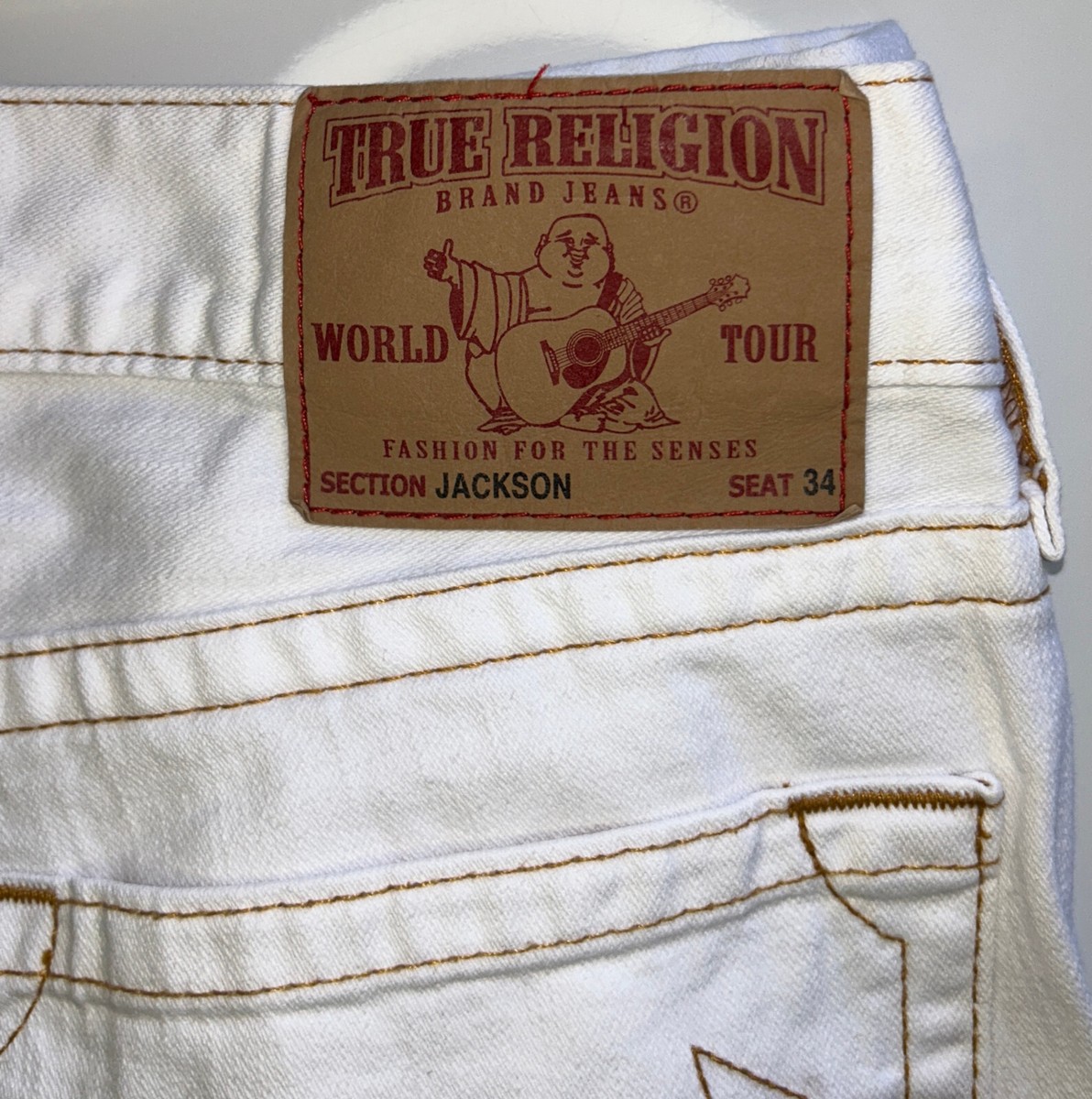 true religion jeans jackson size 34 white | eBay