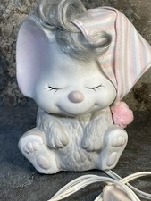 Vintage Nursery Lamp Sleeping Mouse Tested Works