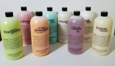 Philosophy 32 oz New 3 in 1 Shower Gel Shampoo Bubble Bath w Pump You Choose 