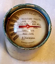 Sears Vtg Roast Meat Thermometer Maid of Honor 4369 Original Packaging MCM 1950s