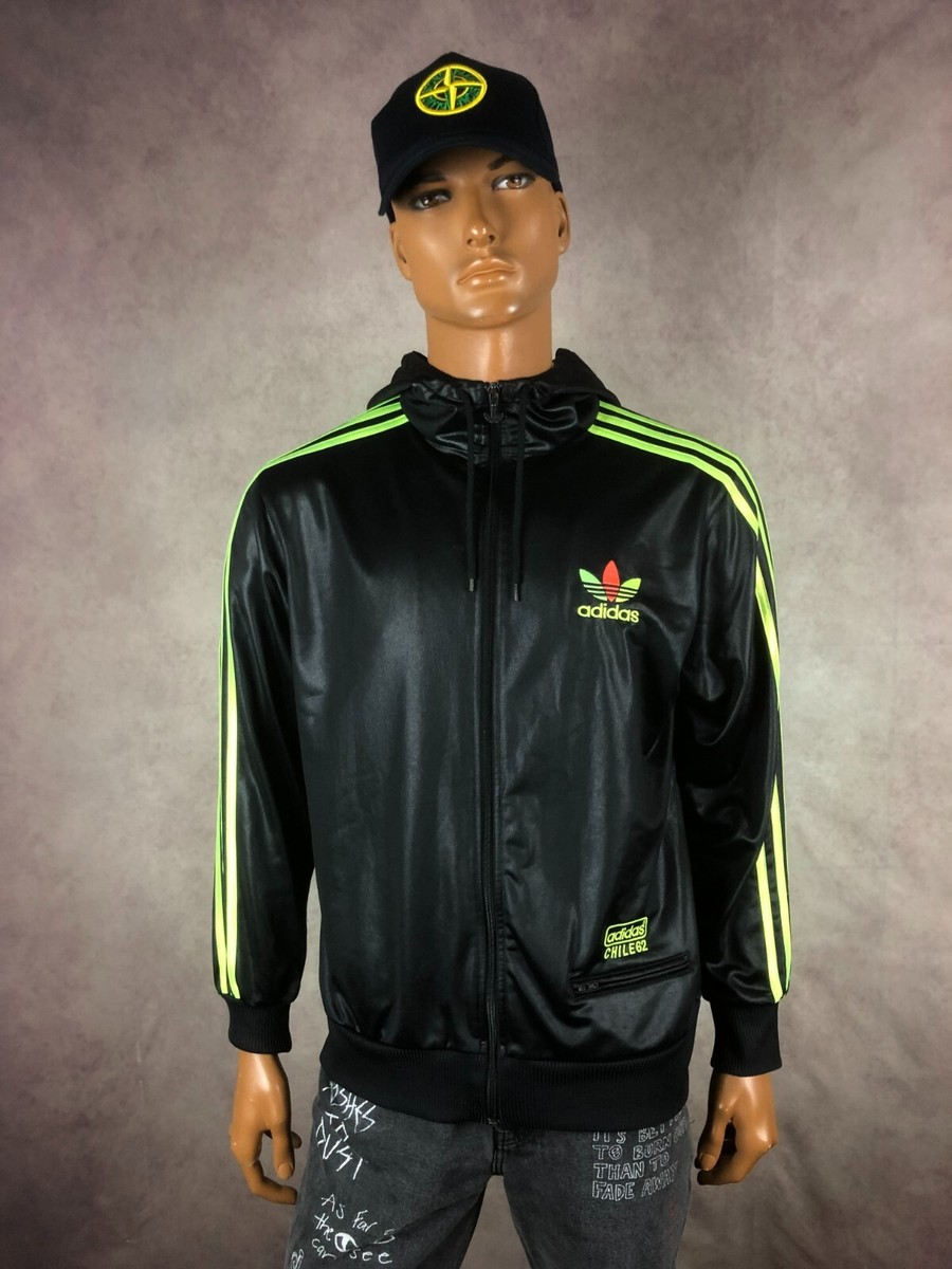 Adidas Originals CHILE 62 SST Firebird Hoodie Jacket Black