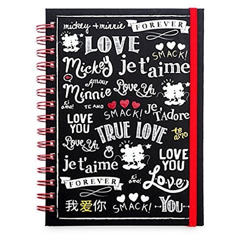 Disney Store Mickey und Minnie Mouse Journal Notizbuch I Love Mickey Sammlung - Bild 1 von 4