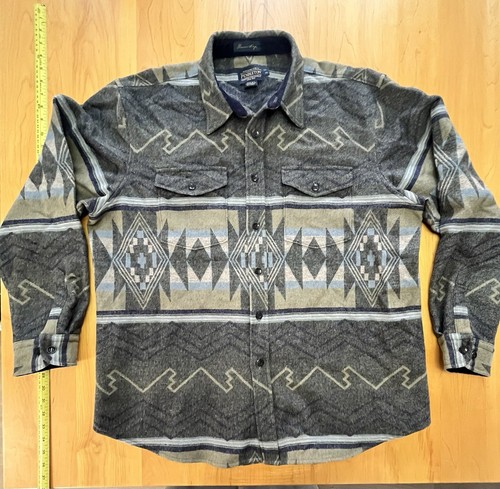 Pendleton XL Wool Western Aztec Yellowstone Shirt Jacket Thomas Kay Men's