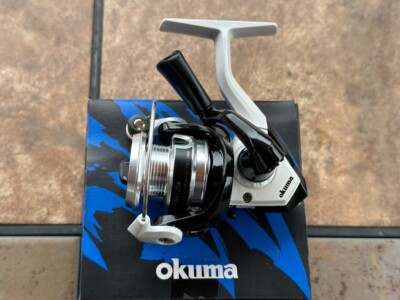 Okuma ARIA-20a Spinning Reel, Gear Ratio 4.8:1  1BB Black & White
