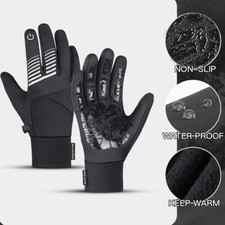 Thermal Winter Gloves for Men Women Warm Anti-Slip Waterproof Touch Screen Glove