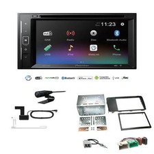 Pioneer autoradio 2 DIN Bluetooth DVD DAB per Volvo V70 II 2004-2007 nero