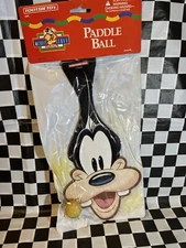 VINTAGE 1995 DISNEY Tootsie Toy GOOFY Paddle Ball SEALED NEW