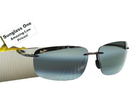 MAUI JIM MALIA MJ 125-02 GLOSS BLACK WITH GREY POLARIZED  display picture 2
