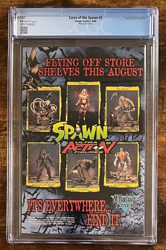 Curse of the Spawn #1 Newsstand RARE Variant 1996 CGC 9.0 White Pages - Picture 2 of 2