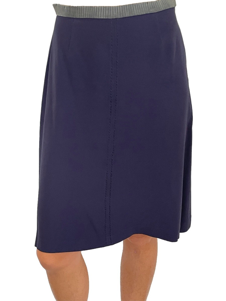 Purple Pleated Skirts Knee Length 90s Vintage 90s Maison Margiela