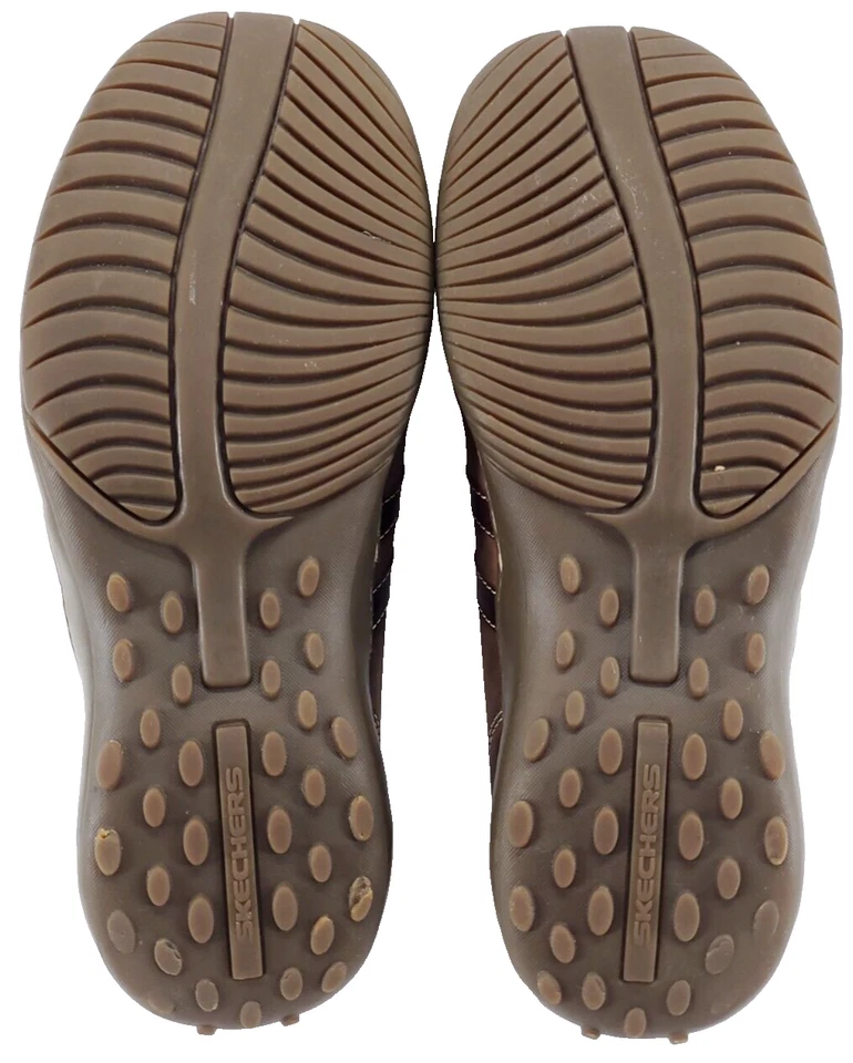Zapatos de vestir informales de cuero marrón vintage SKECHERS 4400 Y2K para hombre talla 12 Foto 4 de 4