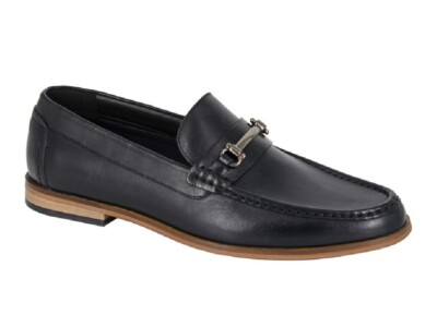 ROAMERS M508 Herren Leder Formell Executive Slipper Leger Halbschuhe Schuhe