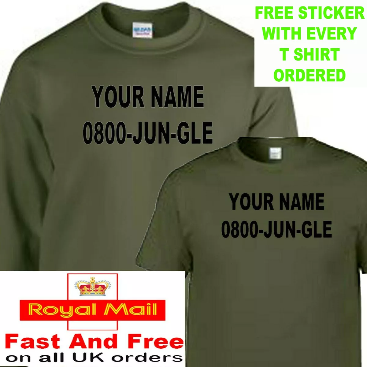 I'm A Celebrity t shirt or jumper jungle military green | eBay