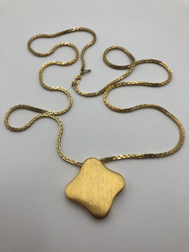 Vintage Monet Box Chain Necklace 32 