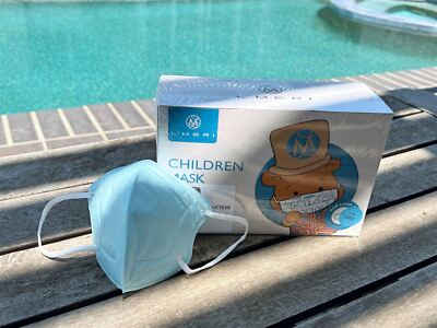 L'Meri v2.0 Premium Kid's KN95 Mask _Teal (20 Single Packed Box)