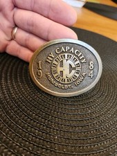Vintage HY-Capacity Belt Buckle 1984 Humboldt, Iowa mfg by Hit Line 1 Of 100 LE