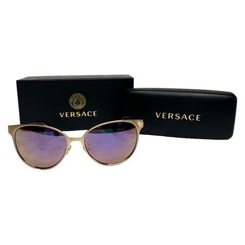 Y2K Versace Womens Sunglasses Oversized Burgundy MOD 4171‎ Bow Designer Italy Y2K Versace Womens Sunglasses Oversized Burgundy MOD 4171  main image 2