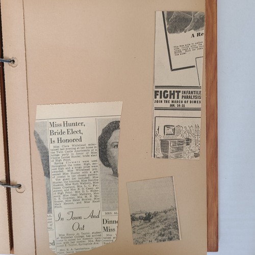 Handmade Wood Scrapbook WWII POW Released Obits NC Newspaper Clippings ...