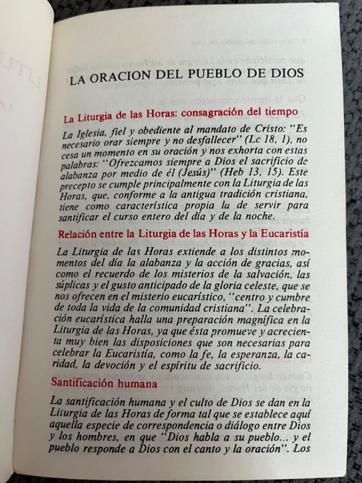 liturgia de las horas del Pueblo laudes, visperas y completas ediciones