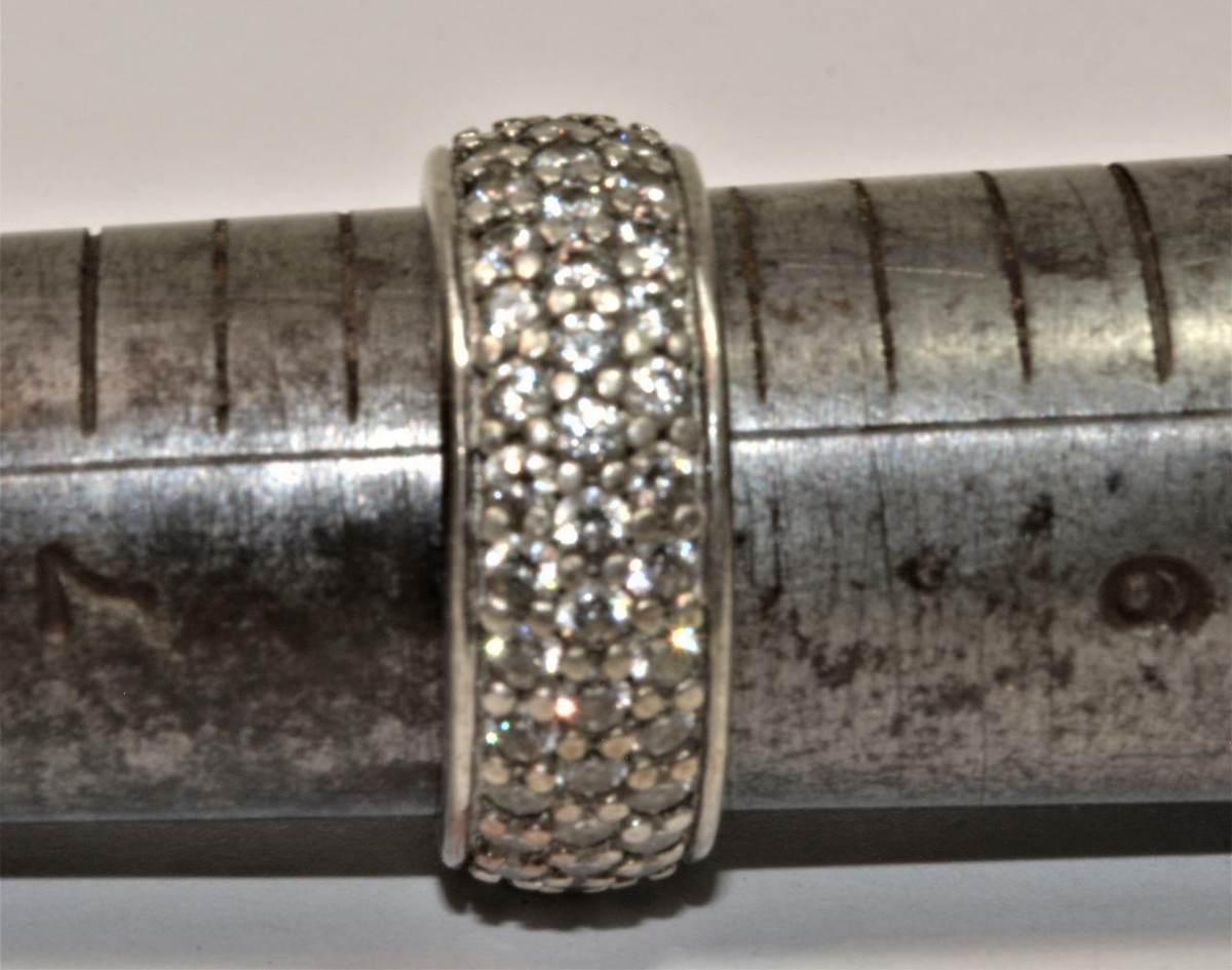 STERLING製　23g 金平糖入れ MARKED 925 CN FZN CREATIONS STERLING SILVER PAVE CZ COCKTAIL