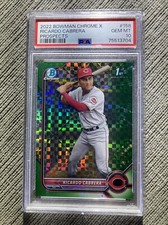 Ricardo Cabrera 2022 Bowman Chrome X Prospects BCP-158 /31 PSA 10 GEM MT