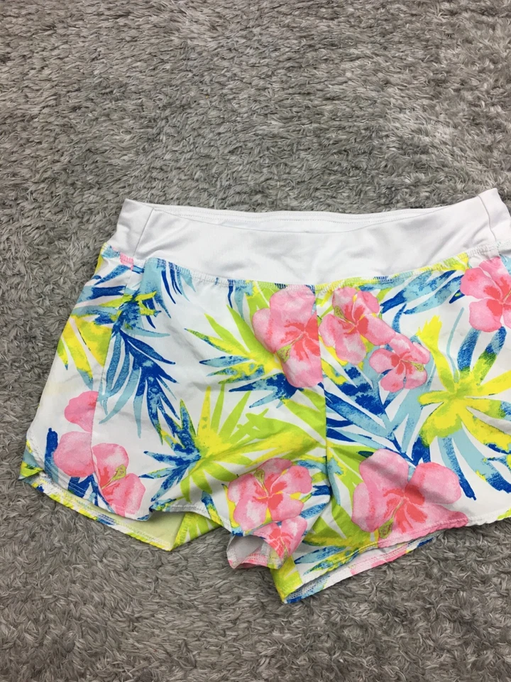 Athletic Works Mujer Talla XL Blanco Rosa Floral Elastizado Pull On Foto 3 de 4