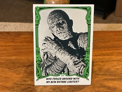 1980 UNIVERSAL MONSTERS: YOU'LL DIE LAUGHING CARDS  #47 MINT NMT