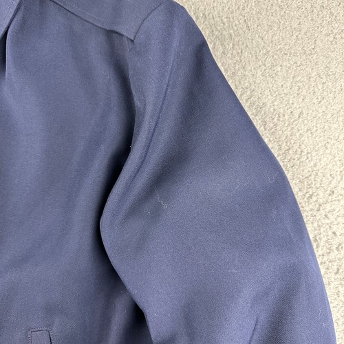 Vintage USAF Military Jacket Mens 44 Long Blue Poly Wool Neptune Garment Co - Picture 8 of 15