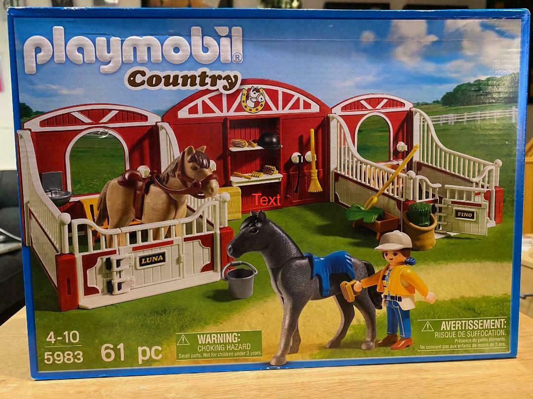 Playmobil Country- HORSE Stable Playset NEW in sealed box! #