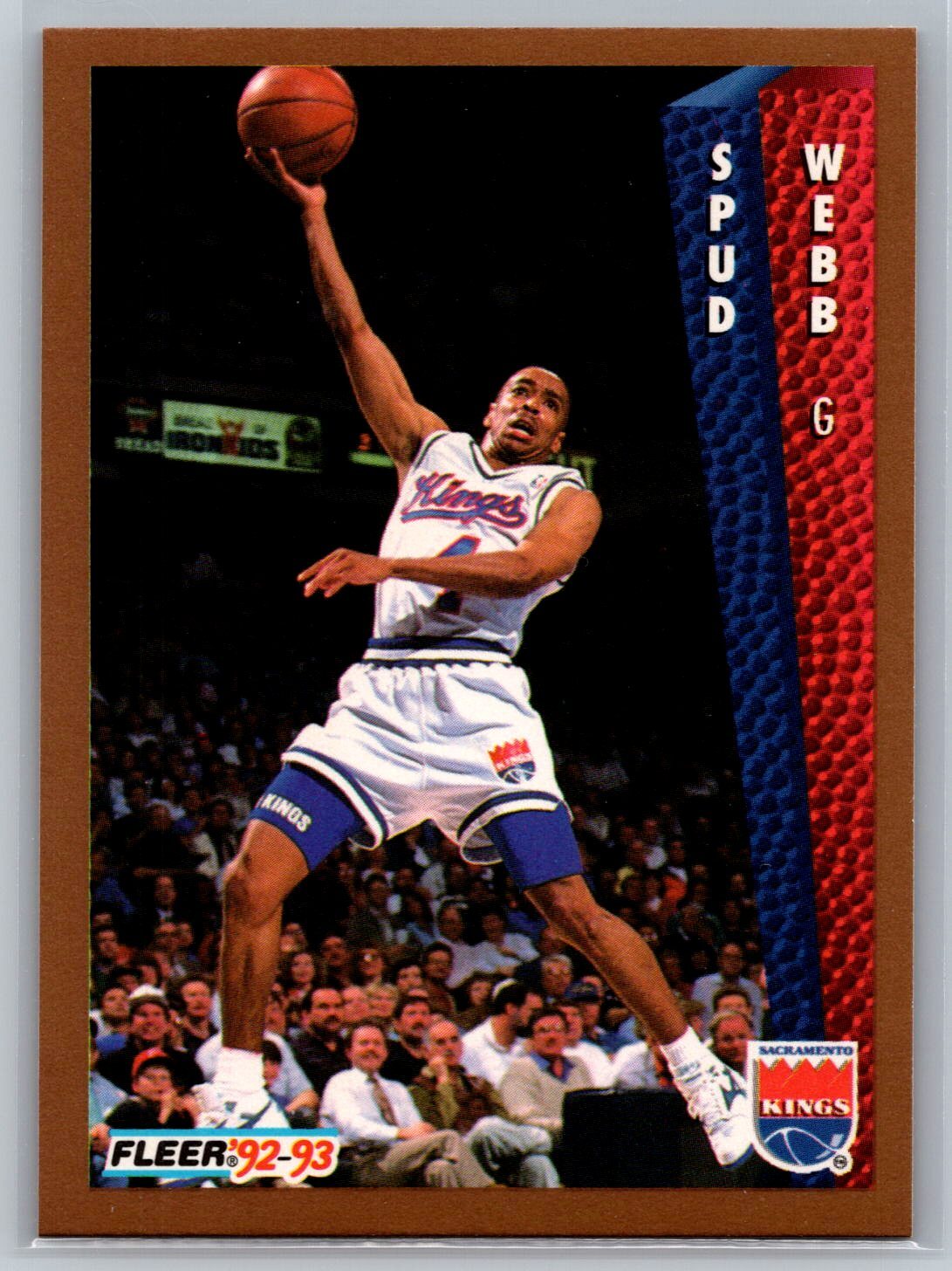 Spud Webb 1992-93 Fleer BASKETBALL #200 Sacramento Kings