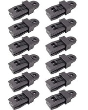 12 Pcs Heavy Duty Tarp Clips Awning Tarp Clamps for Canopy Outdoor Camping