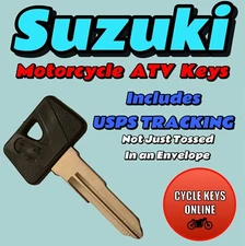 Suzuki Motorcycle ATV keys Cut to Code spare key for codes C59610-C69097