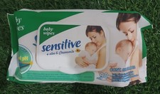 Baby wipes Sensitive fragrance-free flip-top pack of 1