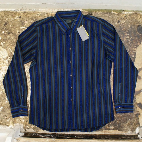 New Mens Fendi Vertical Striped Lurex 