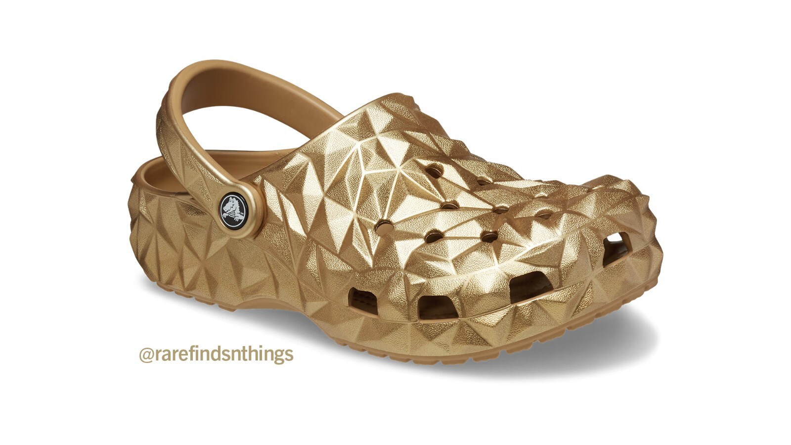 PANTOFOLA D’ORO NUOVO Zoccolo Geometrico Crocs Classic Metallizzato ORO Unisex