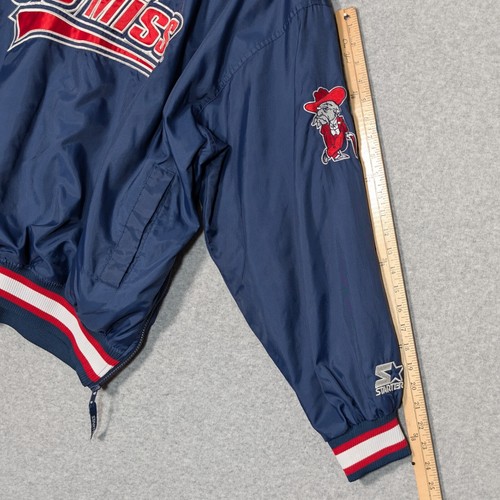 Chaqueta de Colección Ole Miss Rebels Para Hombres XL Starter Cuello en V Pullover Coronel Reb NCAA - Imagen 11 de 12