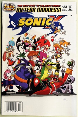 SONIC X HEDGEHOG Comic Book #33 July 2008 First Edition Bagged Boarded VF+