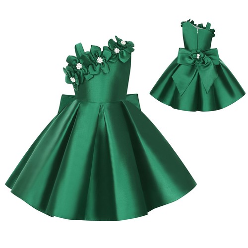 Kids Girls Ball Gown Children School Dress Banquet Flower Girl Church Dancewear - Picture 10 of 48