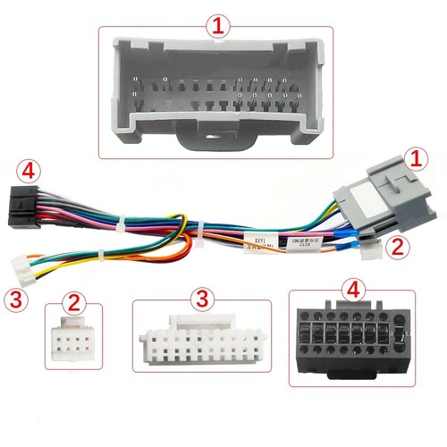 16Pin Power Wiring Harness w/ Canbus For 02-06 Hummer H2 H3 9" 10" Stereo Radio* - Picture 2 of 5